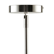 silver-39.5" dia x 29"h-59.5"h 6" dia 1" dia x 2"h 57" 4.7" dia x 1"h 12