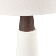 white base/cream shade-12"dia x 25"h 5.5"dia x 15"h 12"dia x 9"h 1.5"dia x 2.5"h 60"
