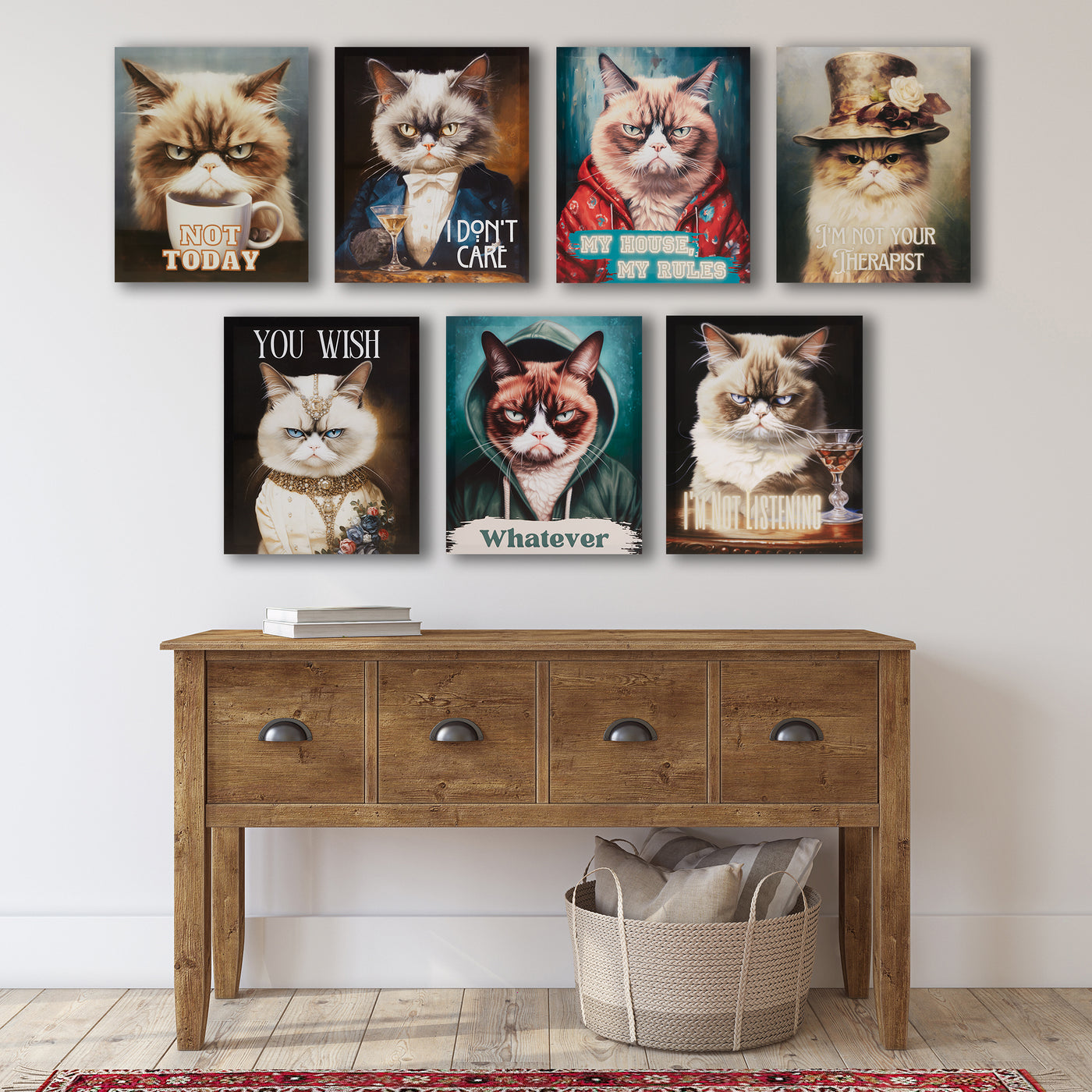 my house, my rules/multi-14"w x 17"h x 1"d
