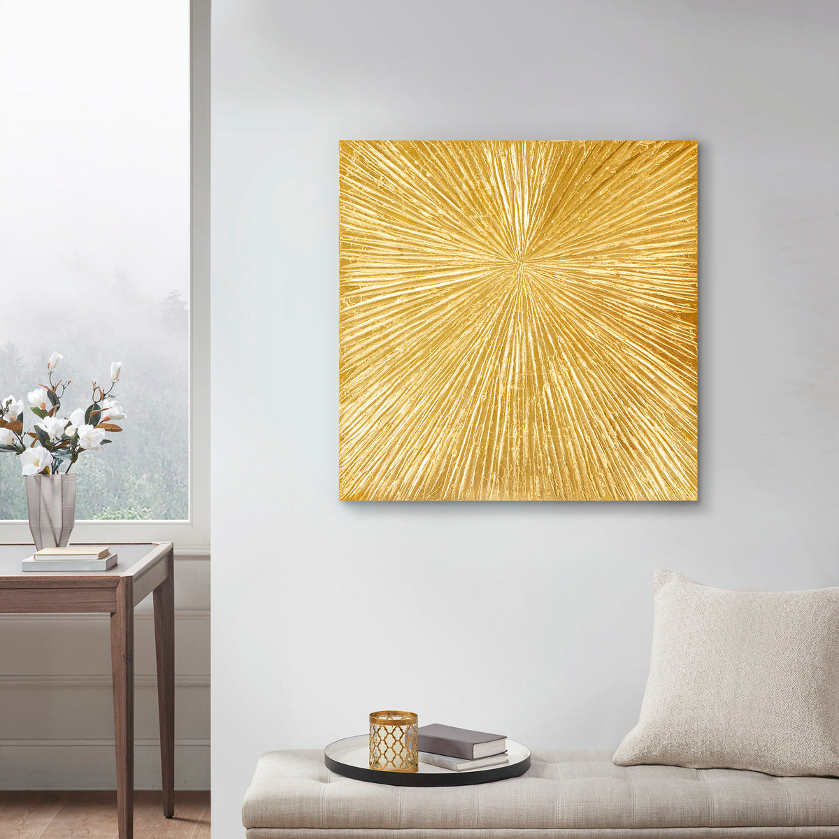gold-30"w x 30"h x 1.25"d