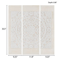 offwhite-11.8"w x 35.5"h x 0.98"d 9.25"w x 35.5"h x 0.98"d (2)