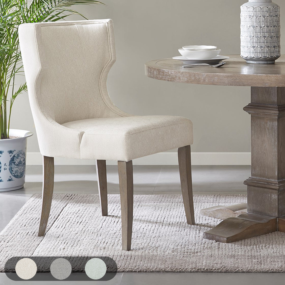 cream-23.25"w x 26.5"d x 37.25"h 22"w x 18.5"d x 20"h 21.75"w x 17.25"h
