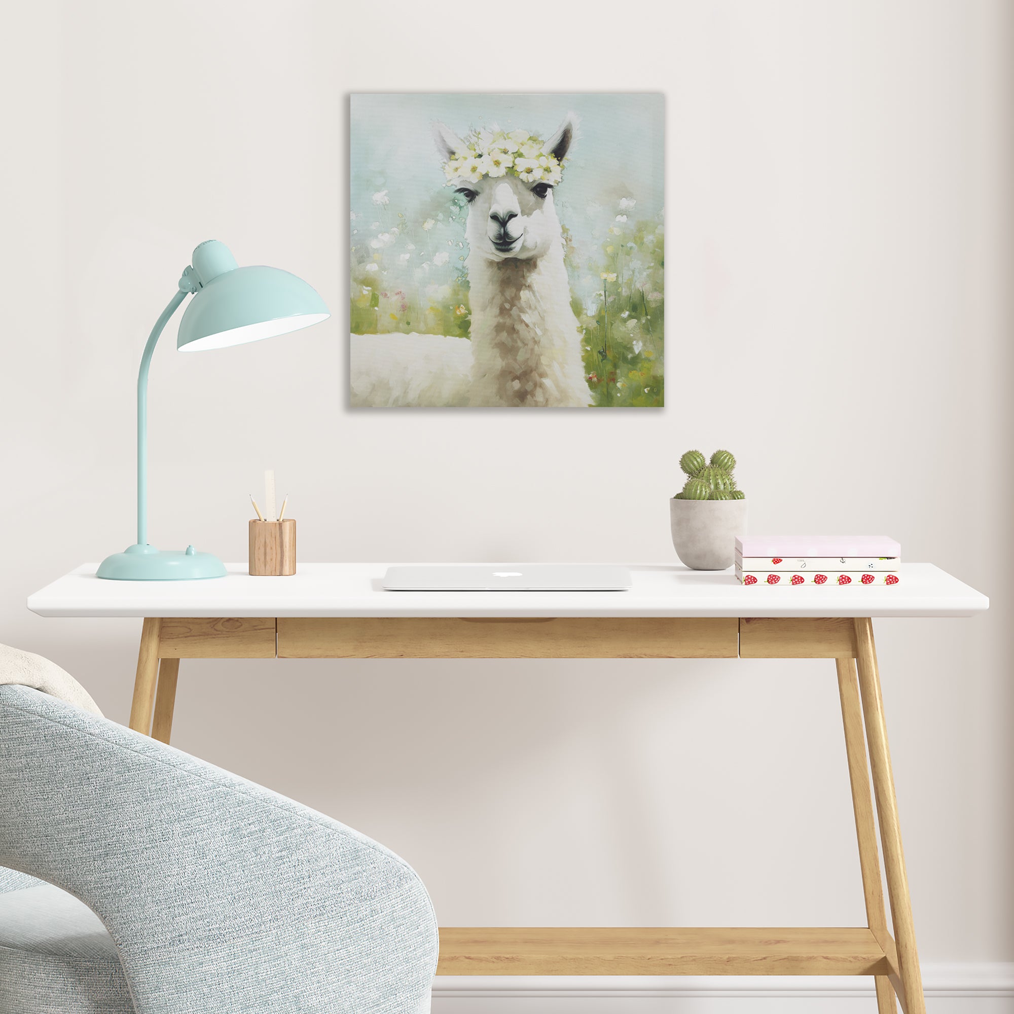 llama/green-16"w x 16"h x 1"d
