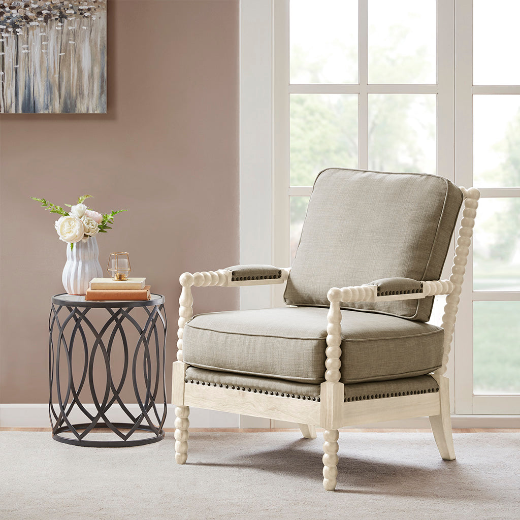 light grey/antique cream-25.5"w x 32"d x 35.75"h 300lbs