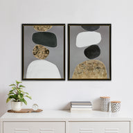 black-19.5"w x 25.5"h x 1.25"d (2) 17.75"w x 23.75"h