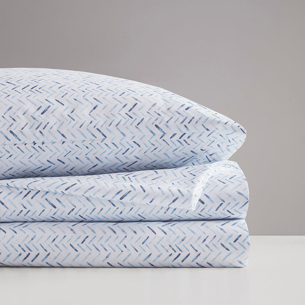 blue chevron-twin,blue chevron-full,blue chevron-queen,blue chevron-king
