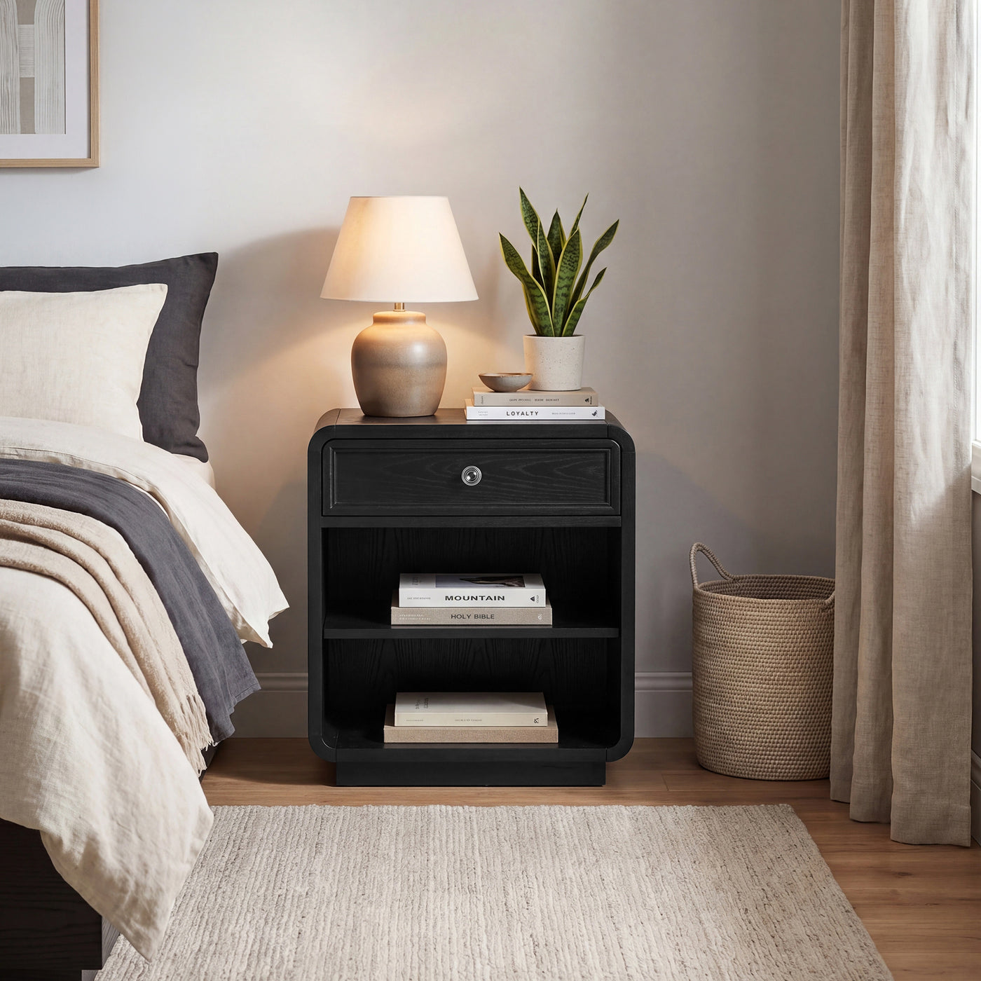 black satin-24"w x 16"d x 28"h