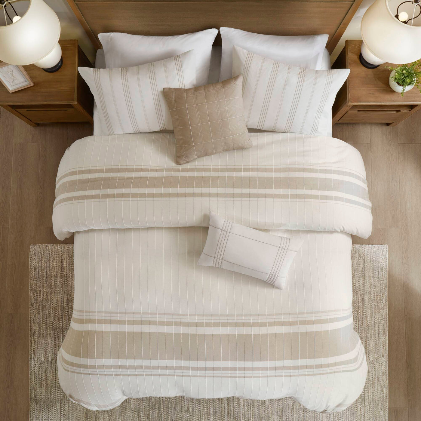 ivory/taupe-full/queen,ivory/taupe-king/cal king