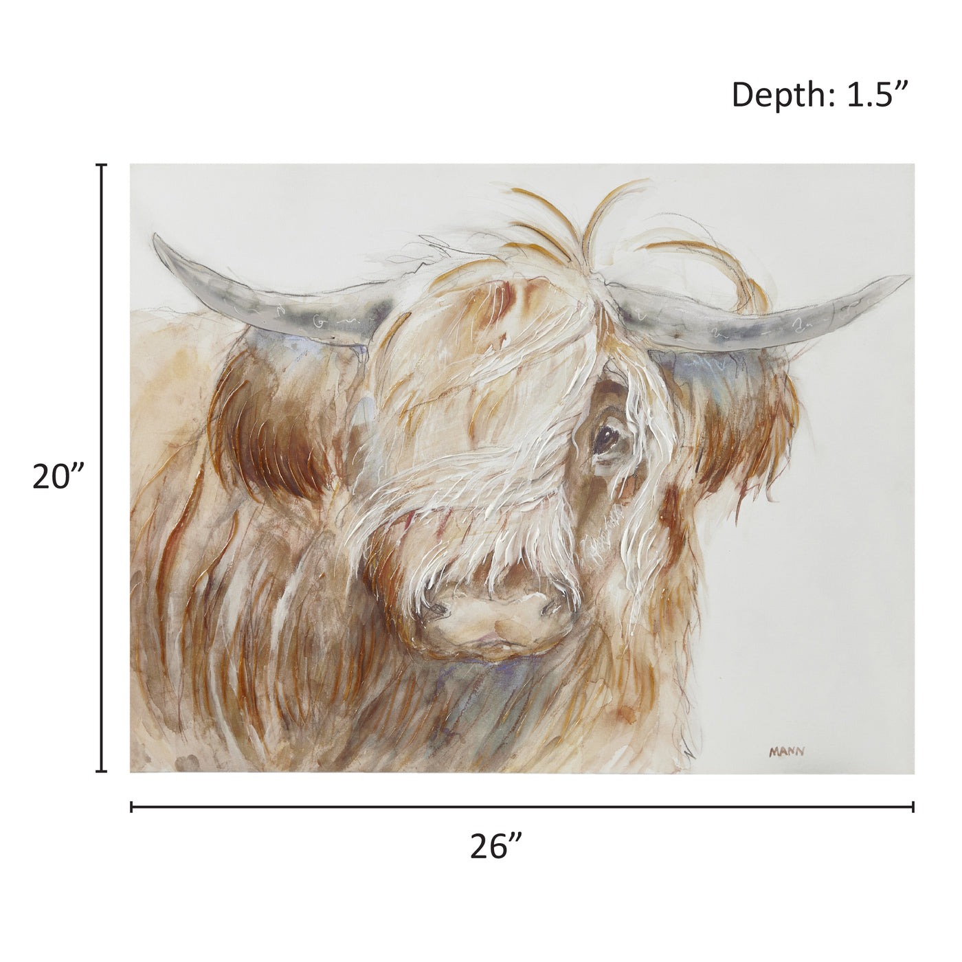 brown-26.0"w x 20.0"h x 1.5"d