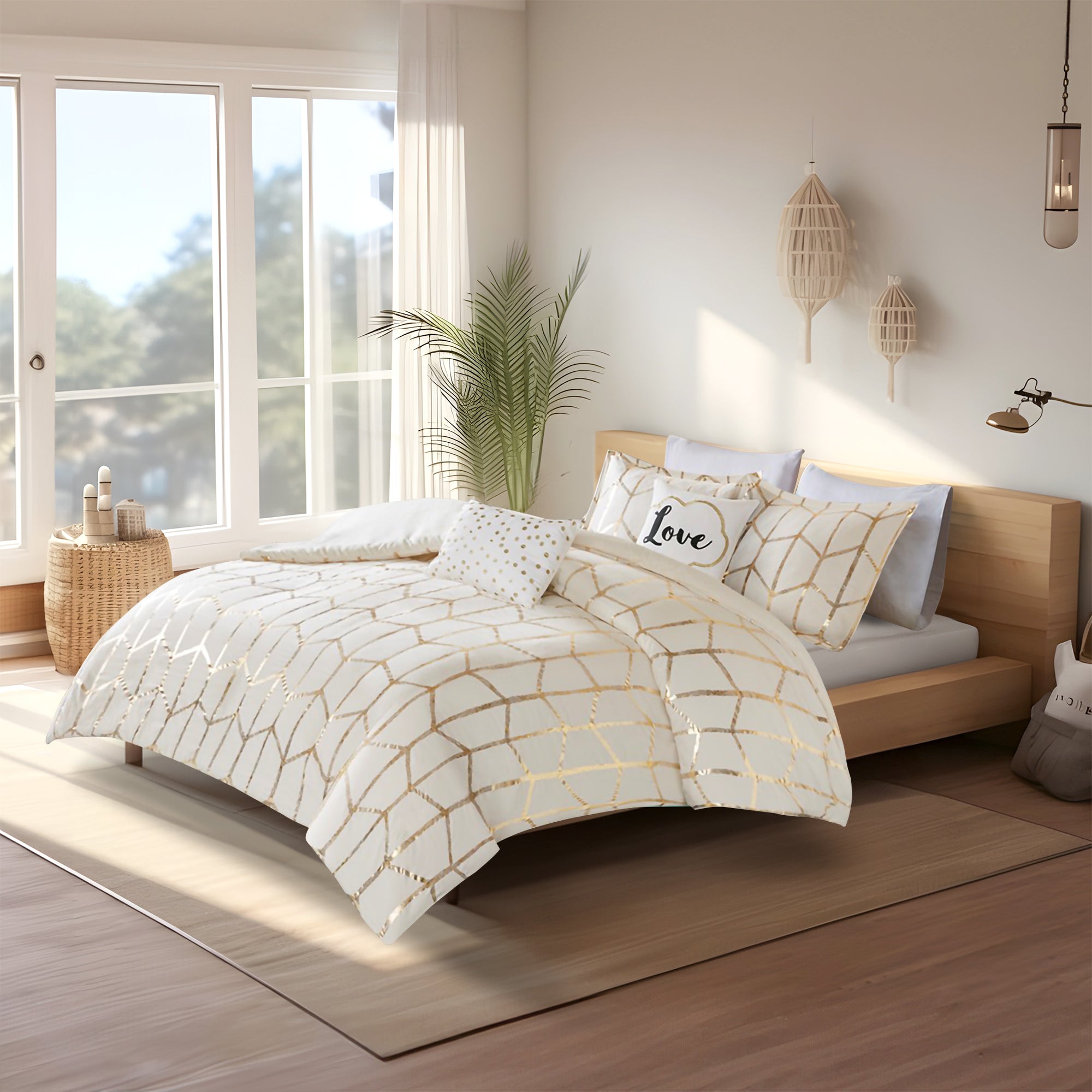 ivory/gold-twin/twin xl,ivory/gold-full/queen,ivory/gold-king/cal king