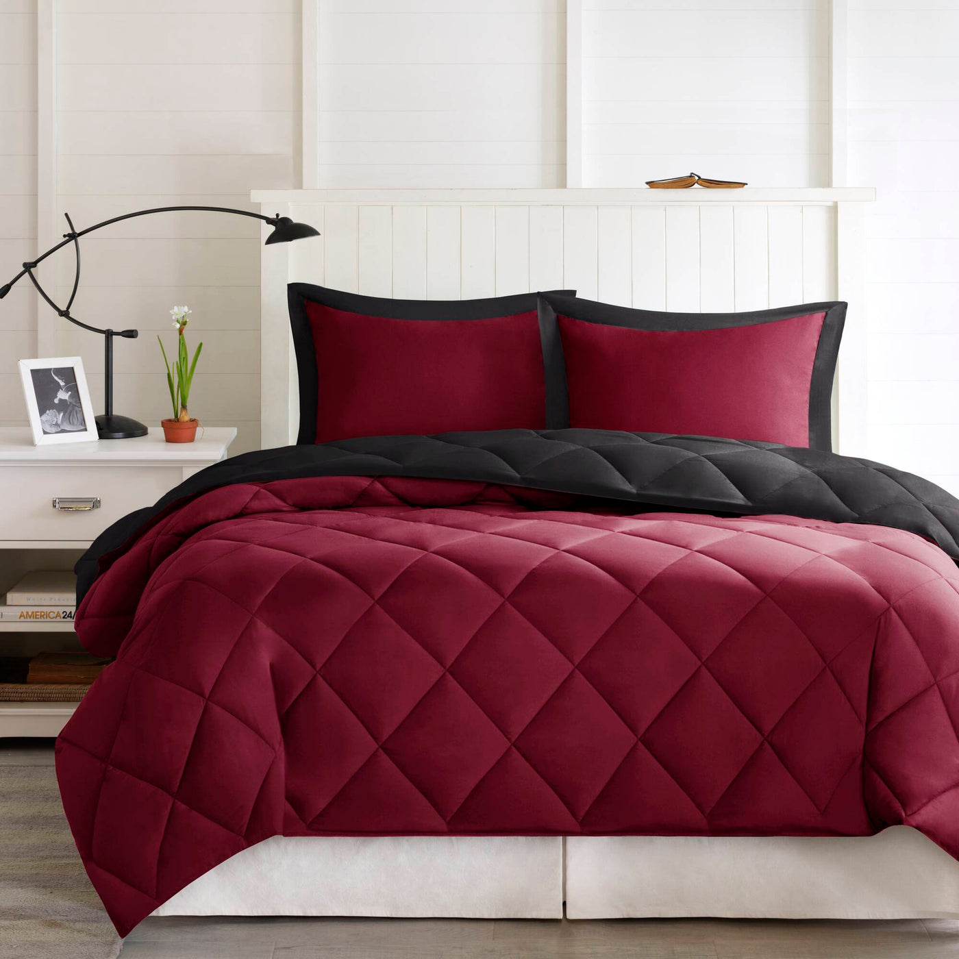 red/black-twin/twin xl,red/black-full/queen,red/black-king,red/black-king/cal king