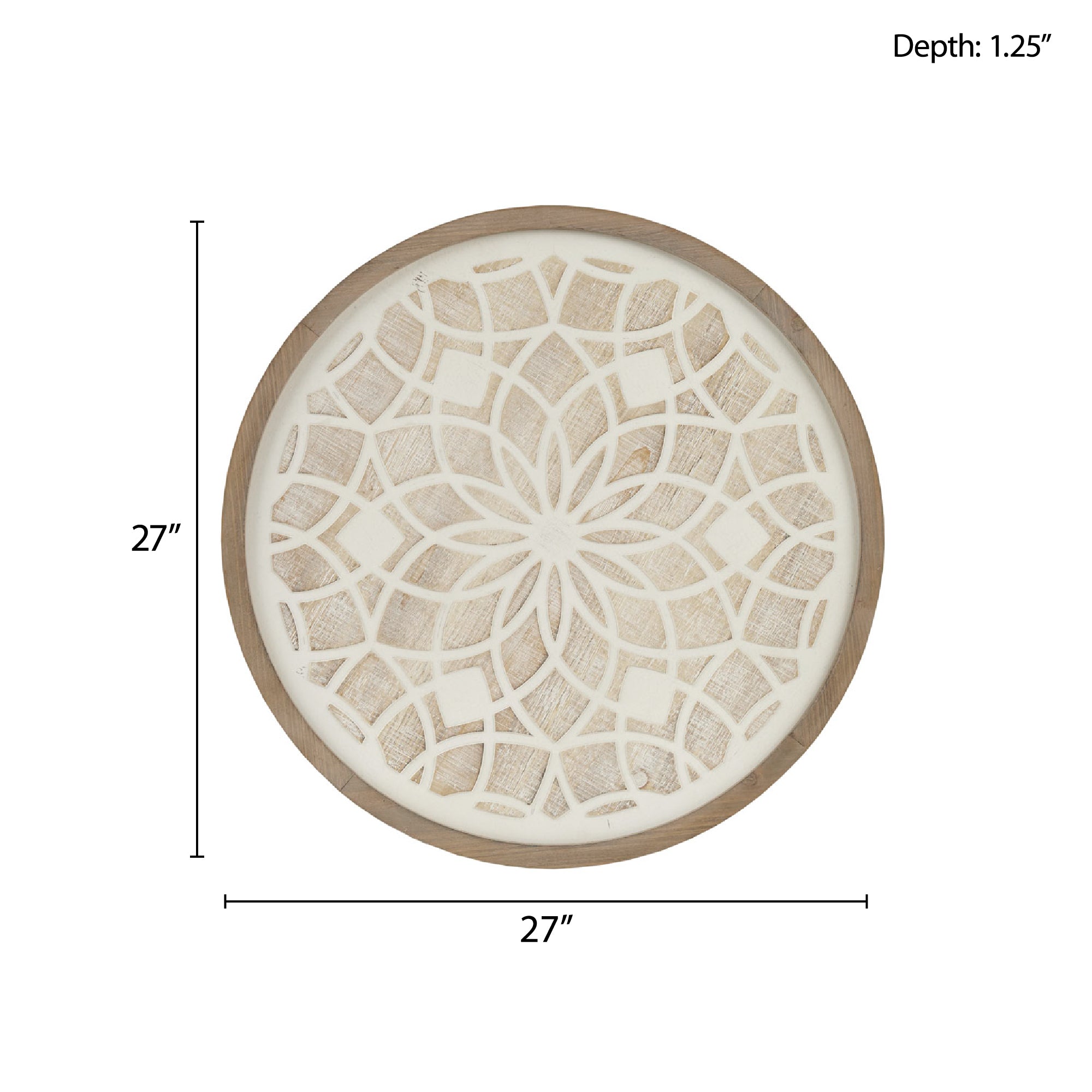 natural/white-dia 27"x 1.25"d