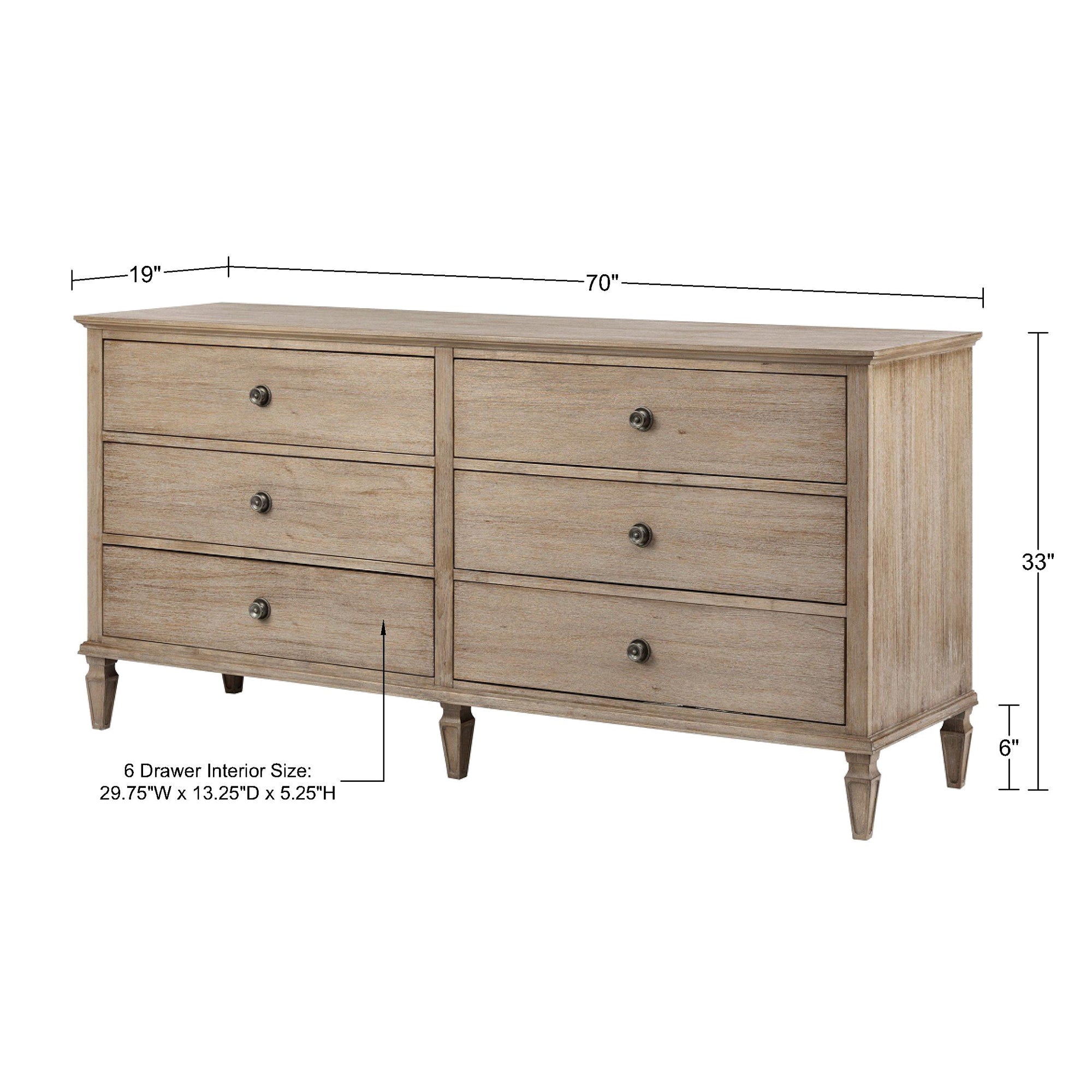 light natural-70w x 19d x 33h" 70"w x 19"d x 1"t 2.25"w x 2.25"d x 6"h 6 29.75"w x 13.25"d x 5.25"h