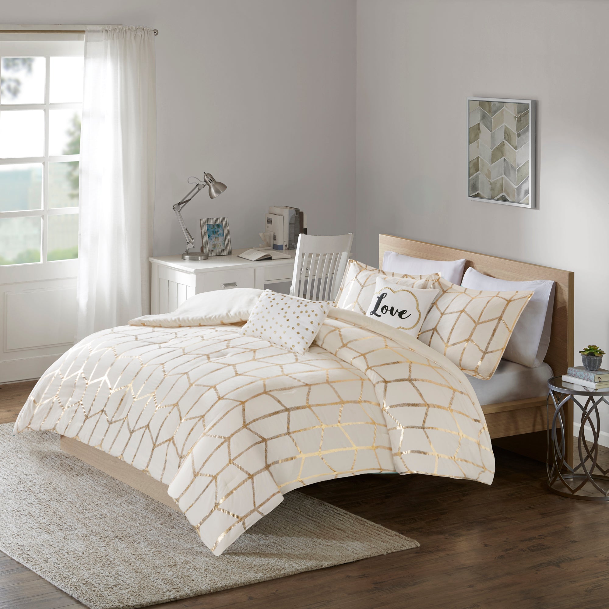 ivory/gold-full/queen,ivory/gold-king/cal king,ivory/gold-twin/twin xl