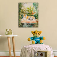 tiger green multi-16"w x 20"h x 1"d
