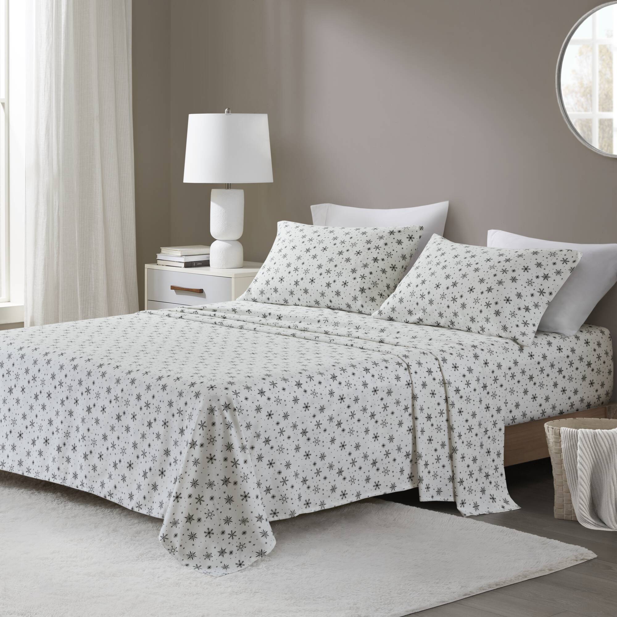 black snowflakes-cal king,black snowflakes-queen,black snowflakes-full,black snowflakes-king,black snowflakes-twin,black snowflakes-twin xl