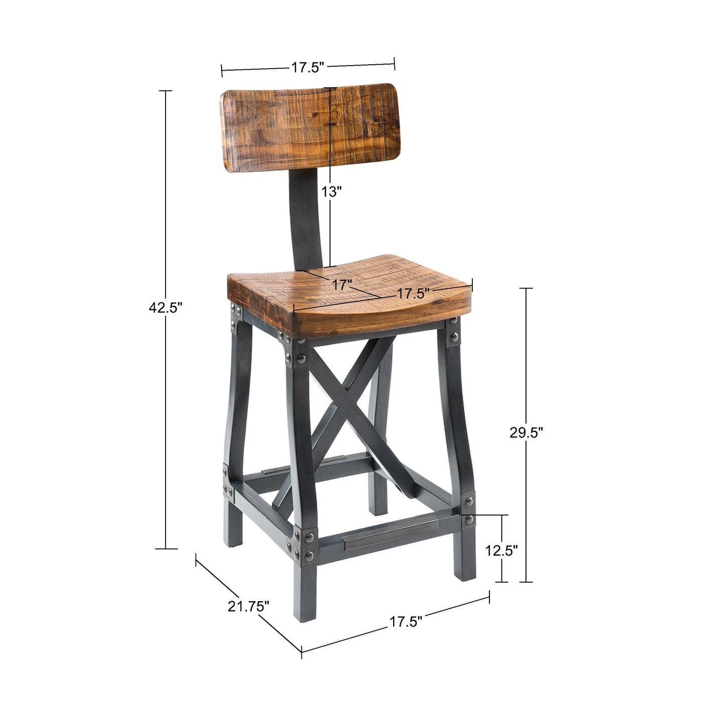 amber/graphite-17.5"w x 21.75"d x 42.5"h 17.5"w x 17"d x 29.5"h 27.75"h 17.5"w x 13"h 300 lbs