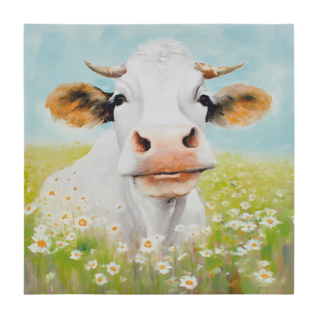 cow/green-16"w x 16"h x 1"d