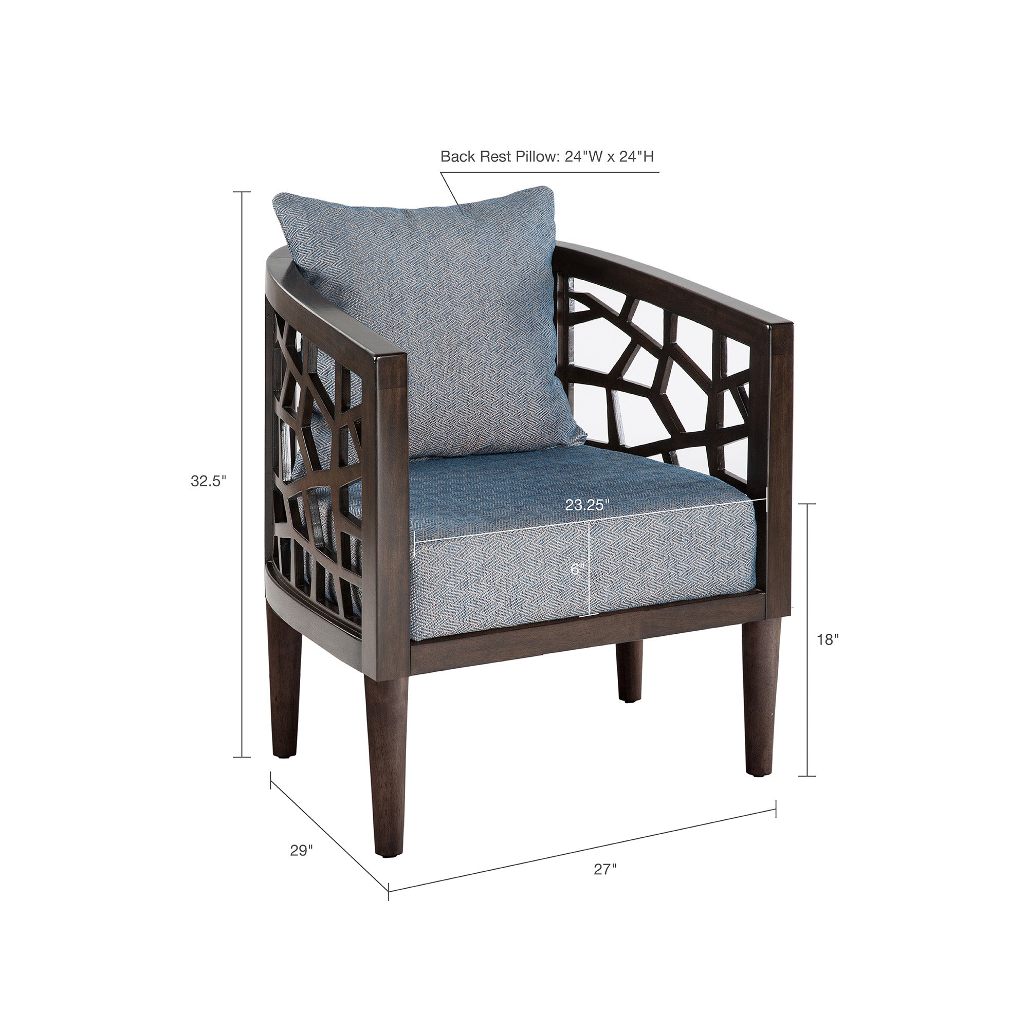 blue-27"w x 29"d x 32.5"h 23.25"w x 28"d x 18"h 24"w x 24"h 6" 18"h 17.25"w x 14.5"h 29.25"w x 27.75"h 2.25"w x 2.25"d 10" 23" 18" 20" 300 lbs