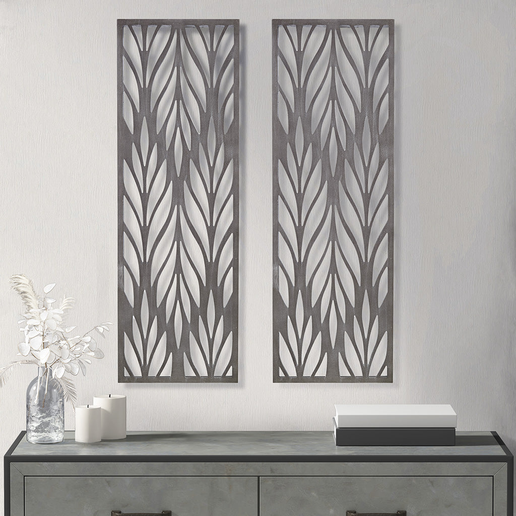 reclaimed grey-12"w x 36"h x 1"d (2)