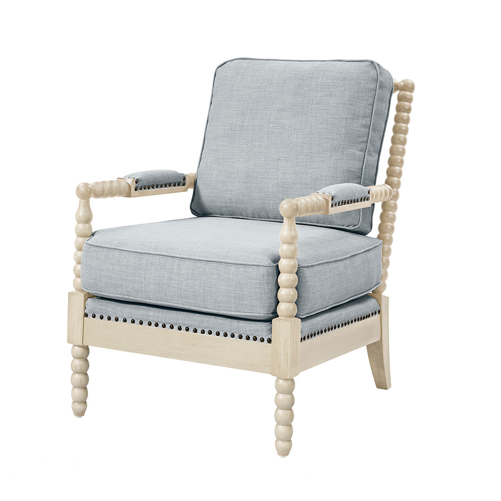 light blue/antique cream-25.5"w x 32"d x 35.75"h 300lbs