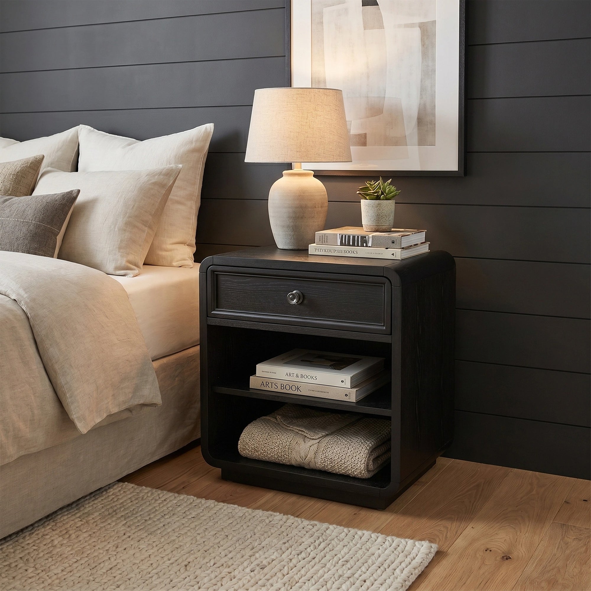 black satin-24"w x 16"d x 28"h