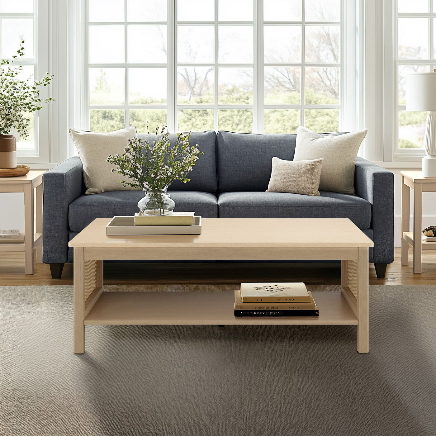natural-41.5"w x 21.75"d x 16"h