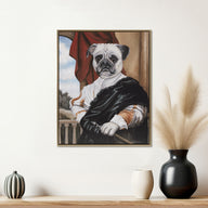 captain pug-16.5"w x 20.5"h x 1.25"d 15.75"w x 19.75"h