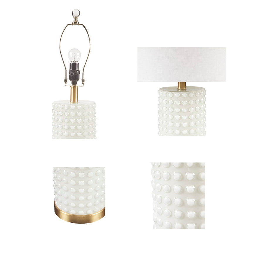 white/gold-14"dia x 25.5"h 6"dia x 18.5"h 14"dia x 10"h 1.5"dia x 2.5"h 60"