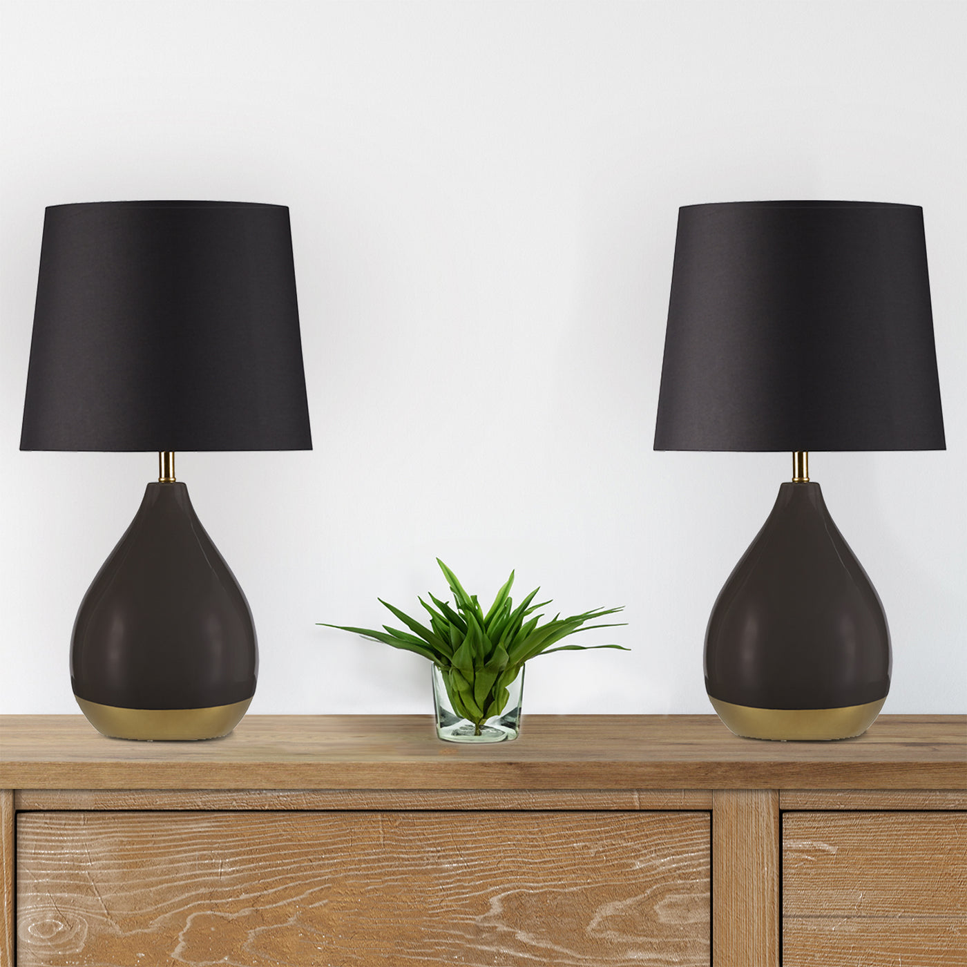 black/gold-dia.12" x 21.5"h (2) dia.7.5" x 10.25"h dia.10" x dia.12" x 10"h 60"