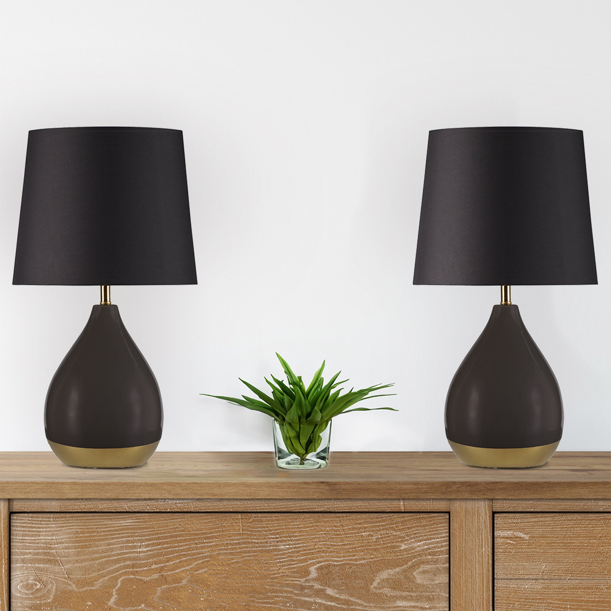 black/gold-dia.12" x 21.5"h (2) dia.7.5" x 10.25"h dia.10" x dia.12" x 10"h 60"