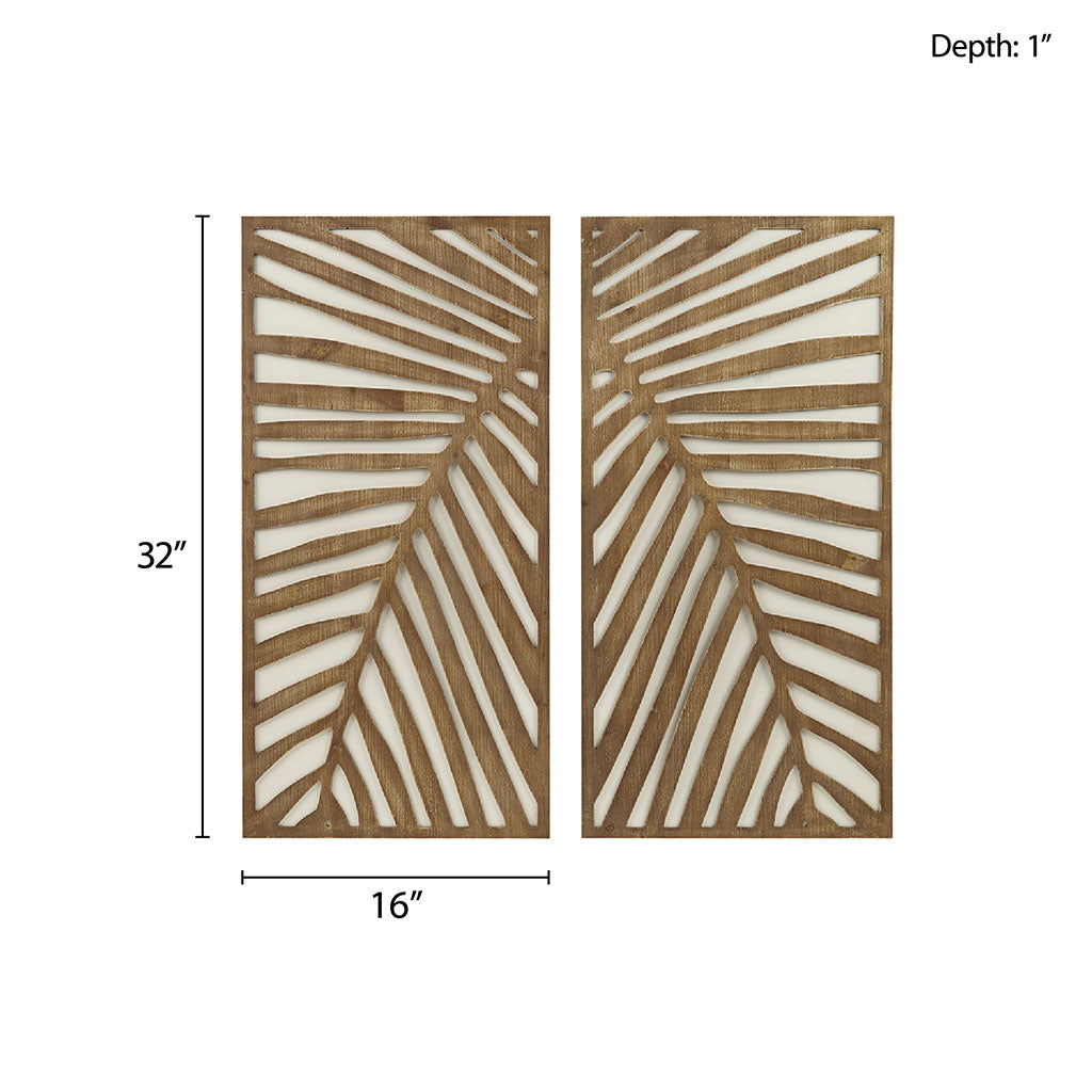 dark brown-16"w x 32"h x 1"d (2)