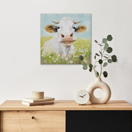 cow/green-16"w x 16"h x 1"d