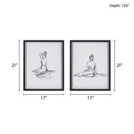 black/white-17"w x 21"h x 1.05"d (2)