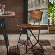 reclaimed brown/ gun metal-19"w x 21"d x 39.5"h 19"w x 15"d x 23.75"h 0.75" x 23"h 17.75" 18.5 6.5" 300