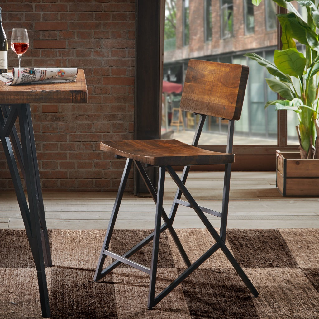 reclaimed brown/ gun metal-19"w x 21"d x 39.5"h 19"w x 15"d x 23.75"h 0.75" x 23"h 17.75" 18.5 6.5" 300