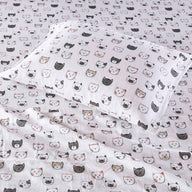 grey/pink cats-twin,grey/pink cats-twin xl,grey/pink cats-full,grey/pink cats-queen