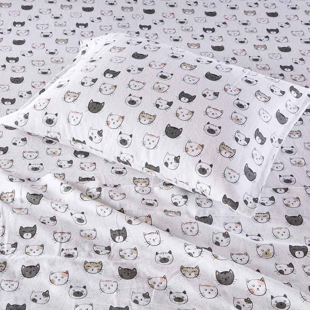 grey/pink cats-twin,grey/pink cats-twin xl,grey/pink cats-full,grey/pink cats-queen