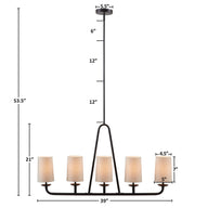 bronze-39"l x 5"d x 53.5"h dia.4.5" x dia.5" x 7"h dia.1" x 2"h dia.5.25" x 1"h