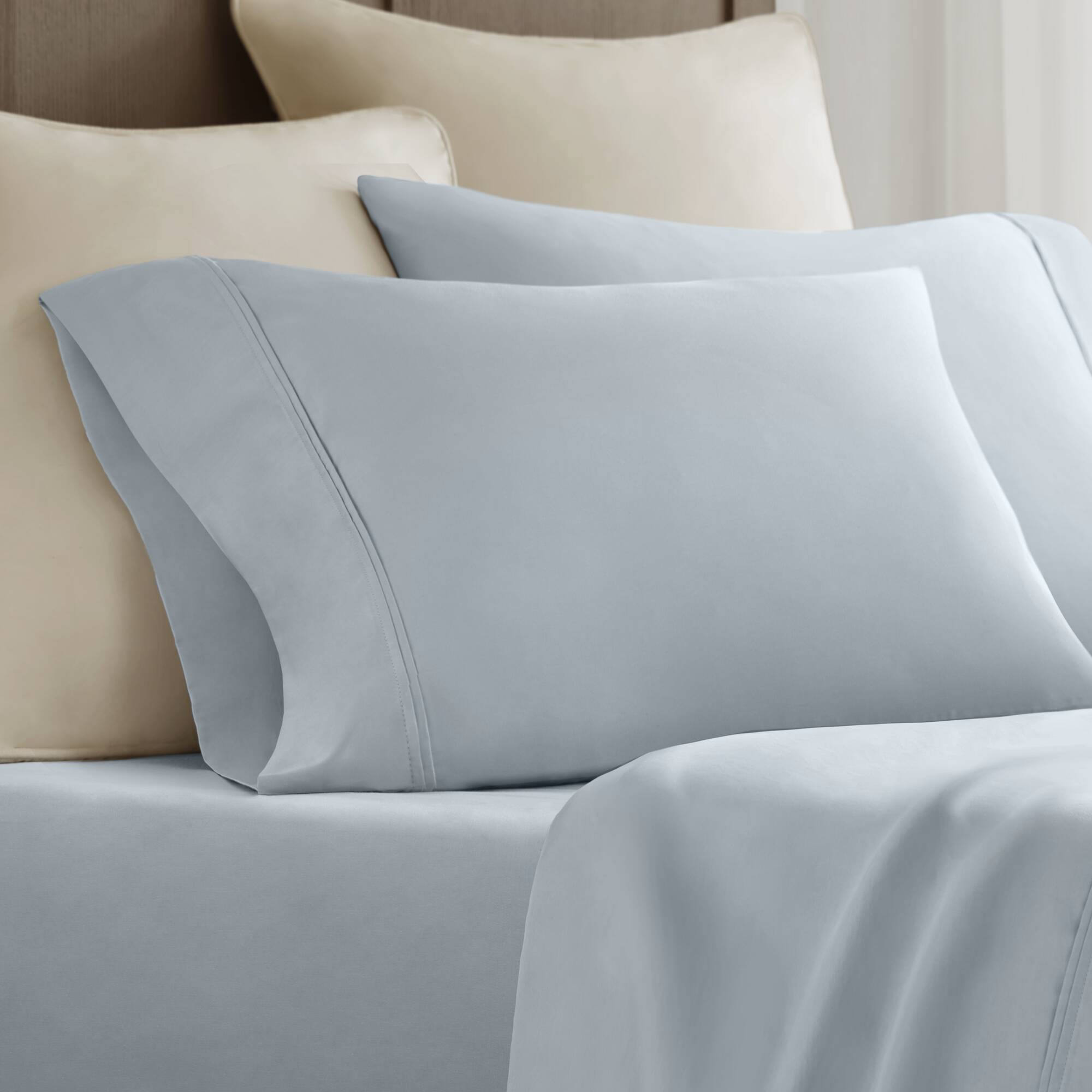blue-standard sham,blue-king sham