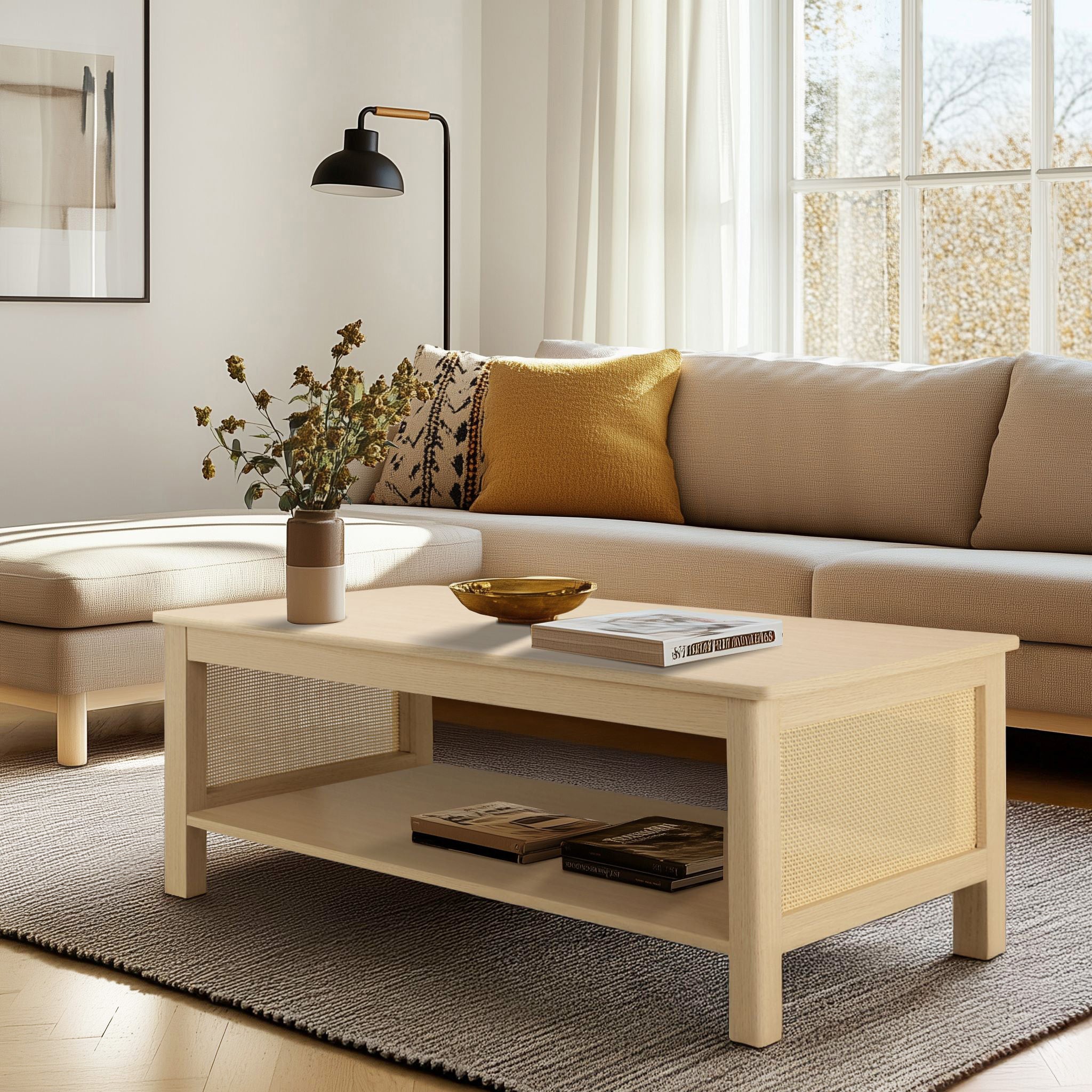 natural-41.5"w x 21.75"d x 16"h