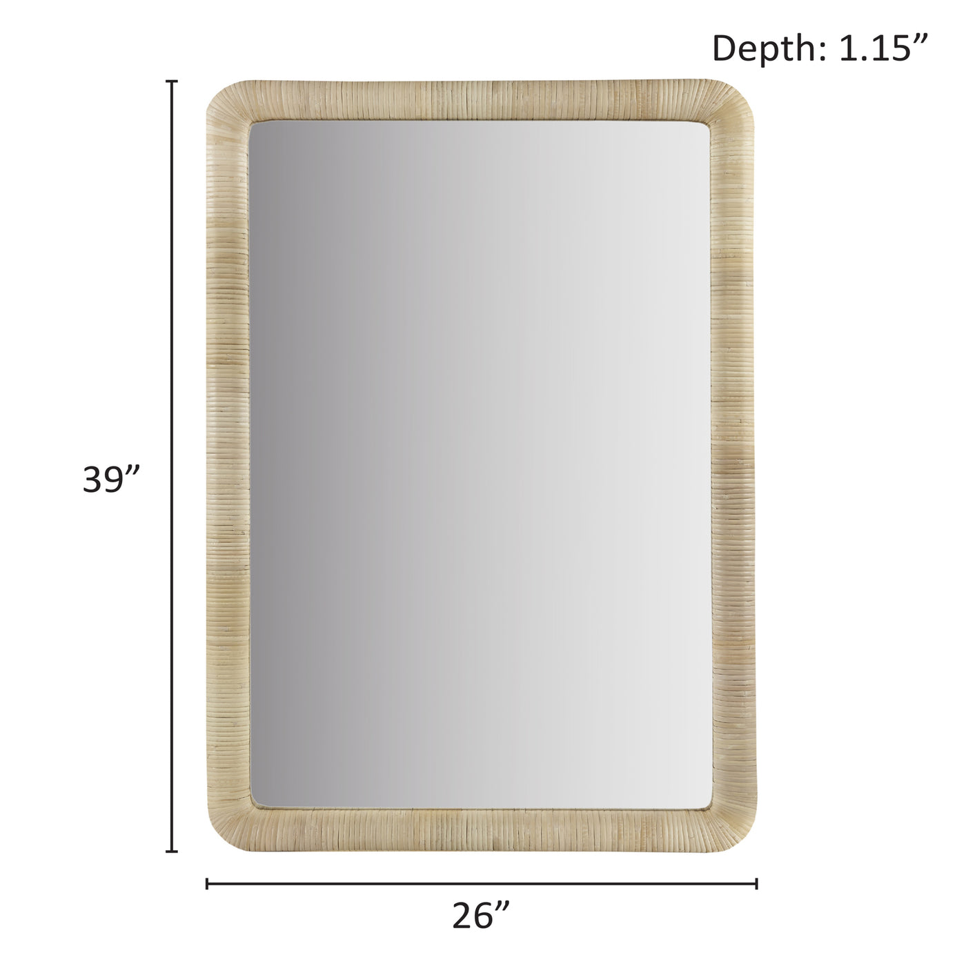 natural-26"w x 39"h x 1.15"d 22.25"w x 35.75"h