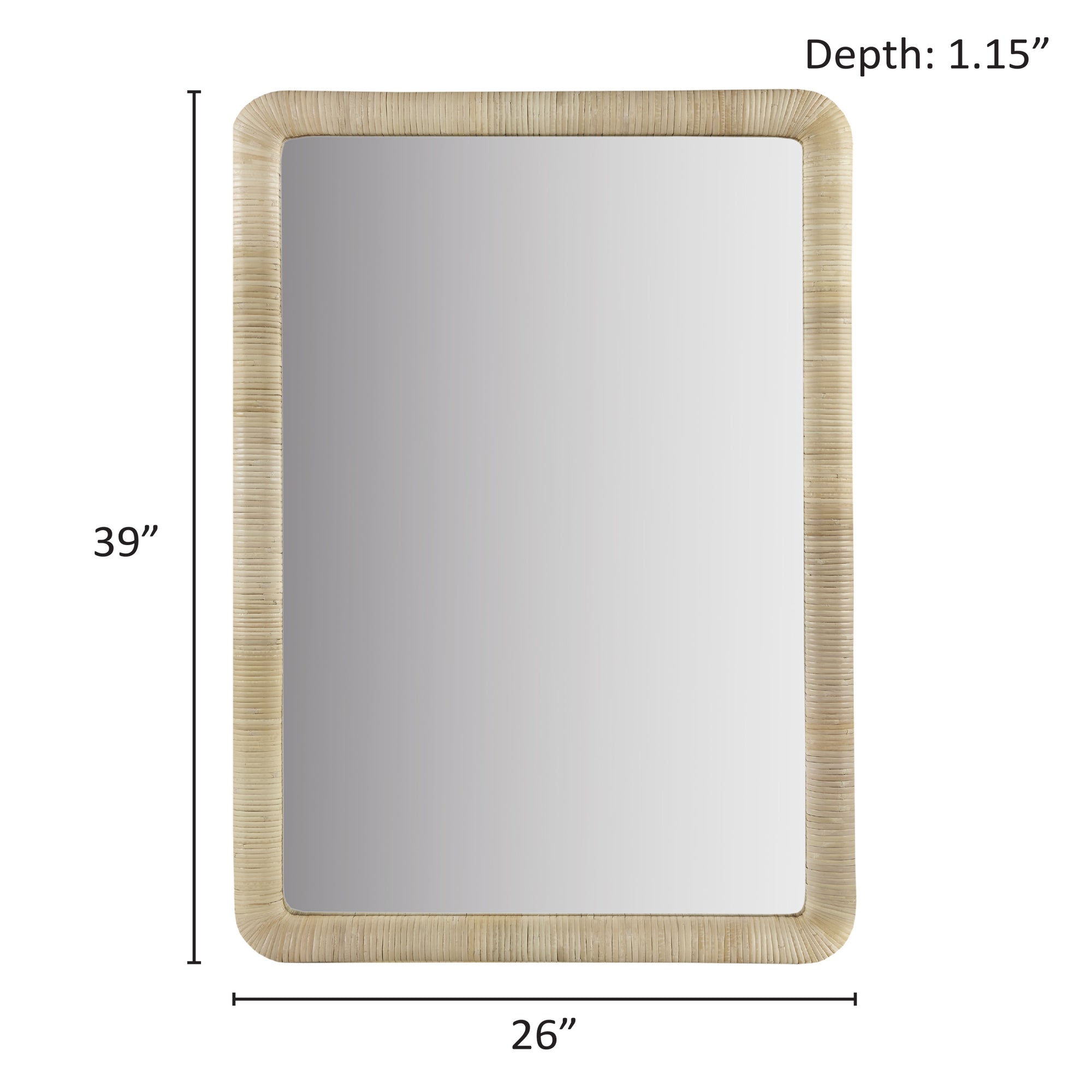 natural-26"w x 39"h x 1.15"d 22.25"w x 35.75"h