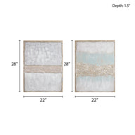 neutral/white-22"w x 28"h x 1.5"d (2)
