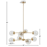 gold/clear-dia.34" x 44"h dia.34" x 14"h dia.6" x 6"h dia.1" x 2"h dia.4.75" x 1"h