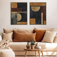 gold/brown-27"w x 36"h x 1.5"d (2) 25.75"w x 34.75"h