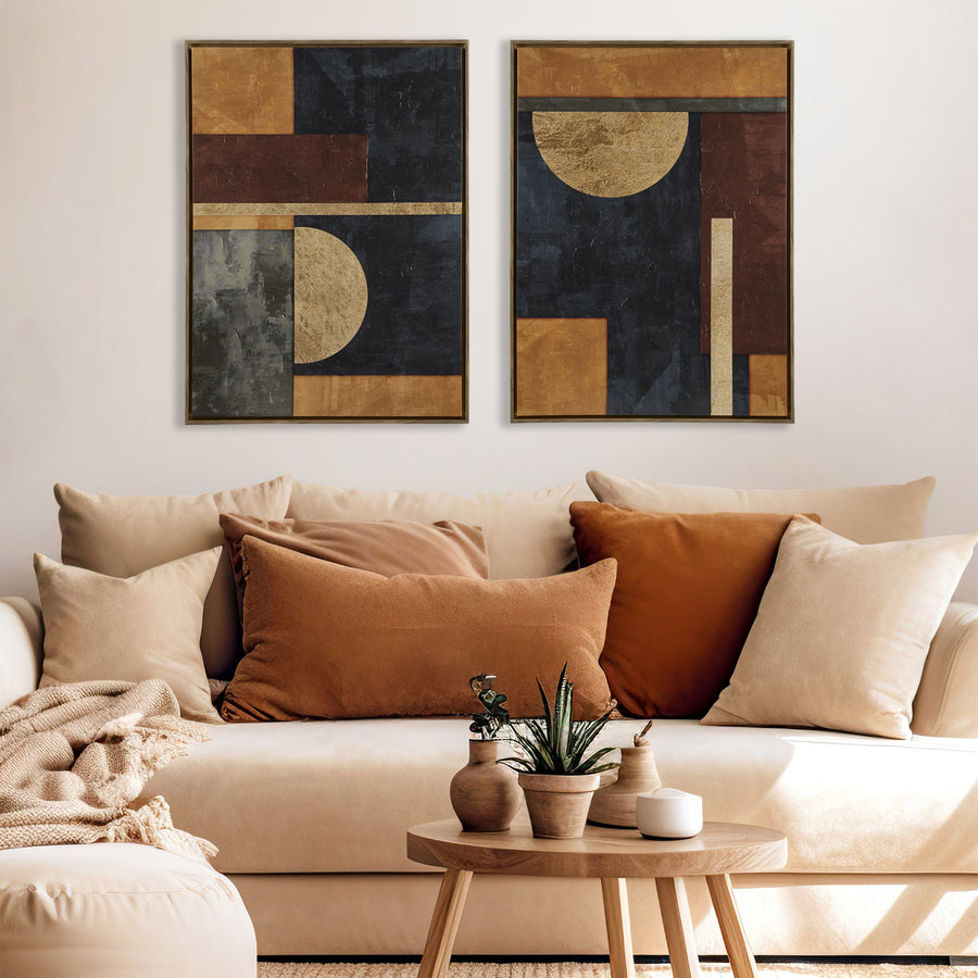 gold/brown-27"w x 36"h x 1.5"d (2) 25.75"w x 34.75"h