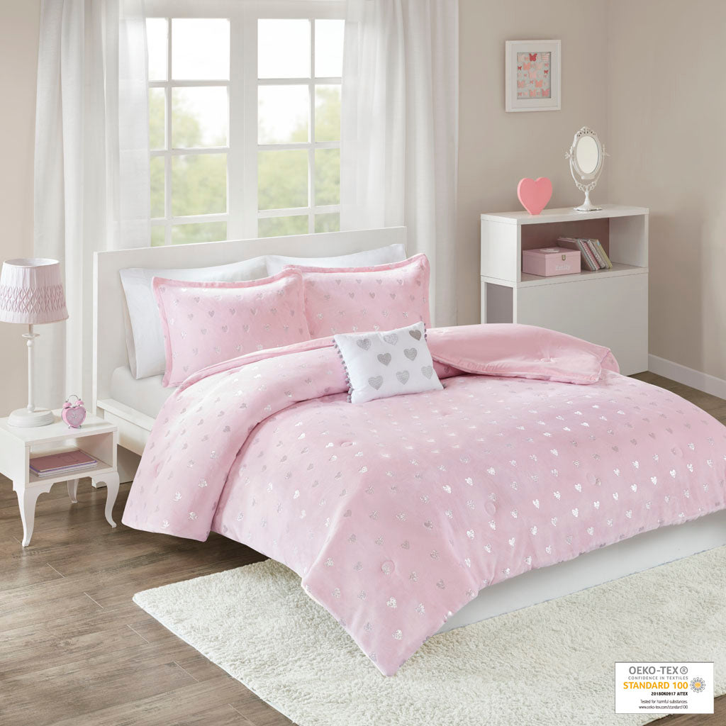 pink/silver-twin/twin xl,pink/silver-full/queen