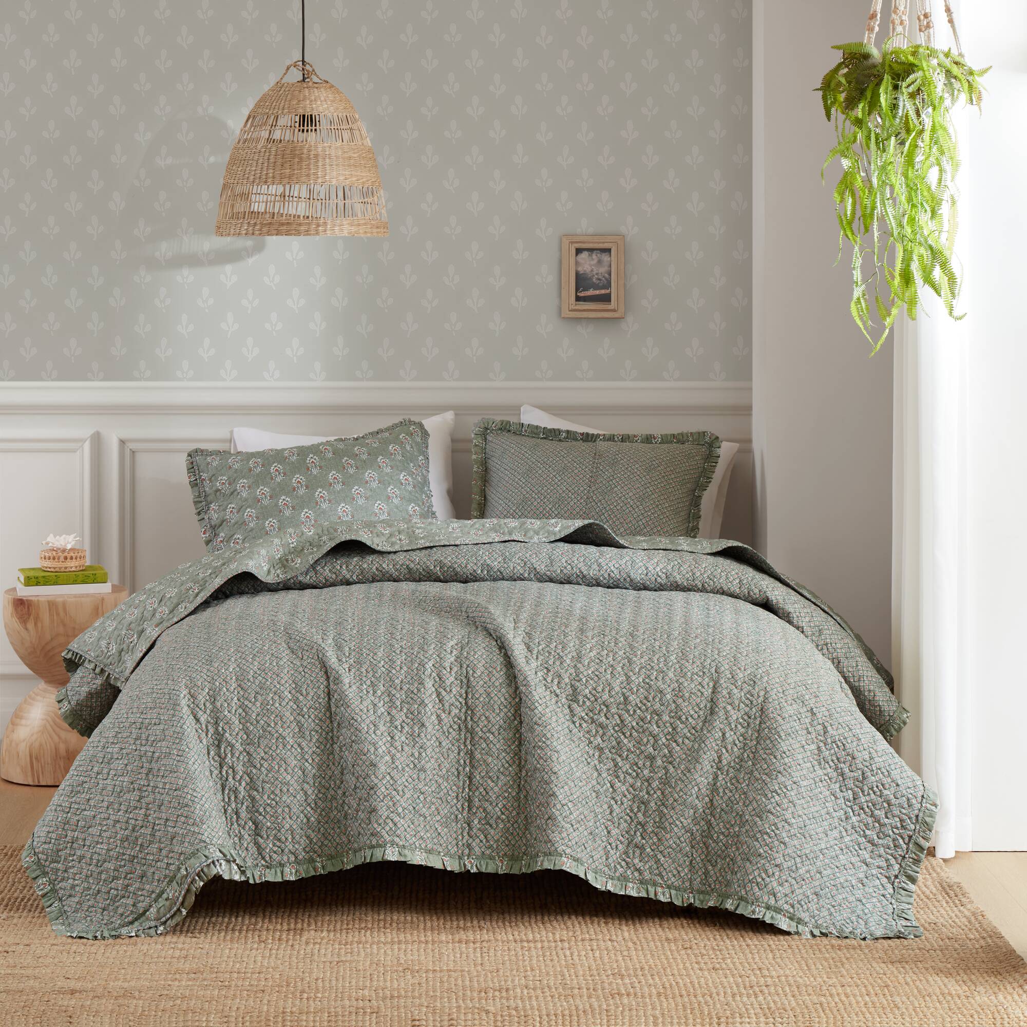 sage green-queen,sage green-king/cal king