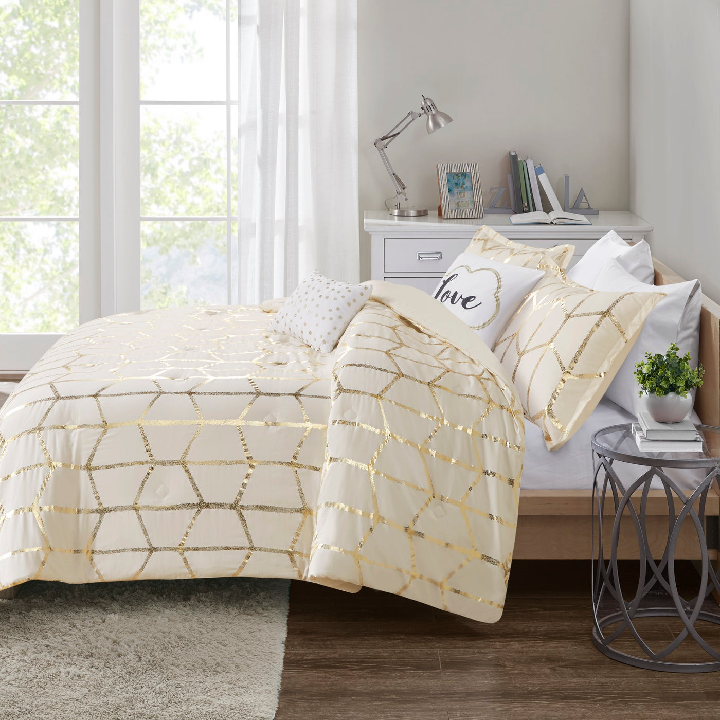 ivory/gold-full/queen,ivory/gold-king/cal king,ivory/gold-twin/twin xl